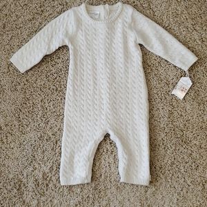 CuddlDuds cable knit one piece outfit